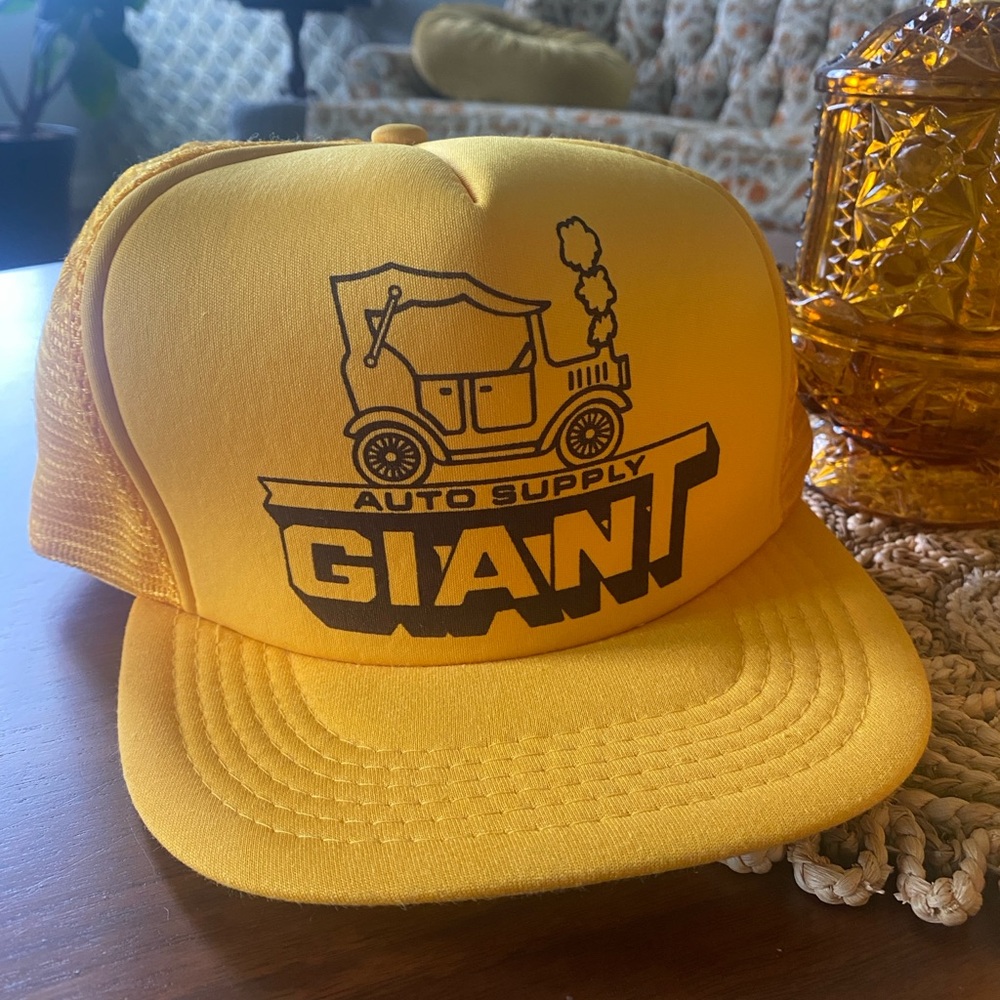 Vintage Yellow Trucker Hat